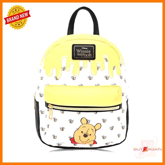 Handbags - 10" Mini PU Leather Backpack Winnie the Pooh Disney Licensed